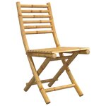 vidaXL Chaises pliables de jardin lot de 6 43x54x88 cm bambou