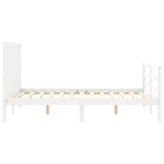 vidaXL Cadre de lit sans matelas blanc 140x200 cm bois de pin massif