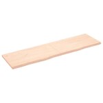 vidaXL Étagère murale 180x50x(2-4) cm bois de chêne massif non traité