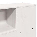 vidaXL Tête de lit avec rangement blanc 150 cm bois massif de pin