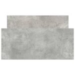 vidaXL Cadre de lit sans matelas gris béton 100x200 cm