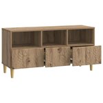 vidaXL Meuble TV 102 x 34 5 x 50 cm Chêne artisanal Bois d'ingénierie