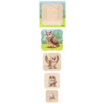 Dans la forêt - le hibou pousse  31 pièces de puzzle