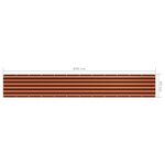 vidaXL Écran de balcon Orange et marron 90x600 cm Tissu Oxford