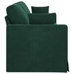 vidaXL Canapé Vert foncé 228 x 78 x 80 cm Velours