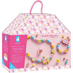 Jeu créatif - Création de bijoux en bois - Collier  bague et bracelet - Dès 4 ans - Janod