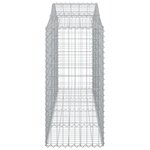 vidaXL Paniers à gabions arqués 12 Pièces 200x50x120/140 cm Fer galvanisé