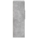vidaXL Buffet haut gris béton 40x42 5x124 cm bois d'ingénierie