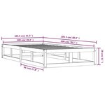 vidaXL Cadre de lit sans matelas 100x200 cm bois massif