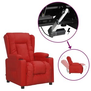 vidaXL Fauteuil Rouge bordeaux Similicuir
