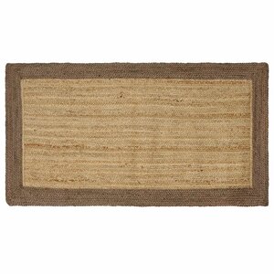 vidaXL Tapis de surface Gris 80 x 150 cm Jute