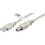 Cable Goobay USB 2.0 type A - B M/M 2m (Gris)