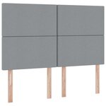 vidaXL Lit de Rangement Gris clair 140 x 200 cm Cuir synthétique