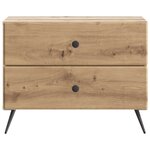 vidaXL Cabinet de chevet Chêne artisanal 62 x 34 5 x 47 5 cm