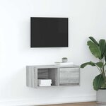 vidaXL Meuble TV sonoma gris 60x31x25 5 cm bois d'ingénierie