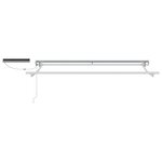 vidaXL Auvent rétractable électrique Bourgogne et Blanc 3 x 2 5 m