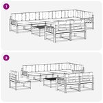 vidaXL Ensemble de canapés d'extérieur 9 Pièces Naturel et Anthracite