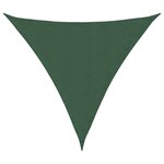 vidaXL Voile parasol tissu oxford triangulaire 6x6x6 m vert foncé