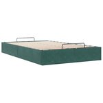 vidaXL Cadre de lit ottoman sans matelas vert foncé 120x200 cm velours