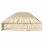 vidaXL Coussin pour banc de palette Beige 150 x 40 x 8 cm Tissu Oxford