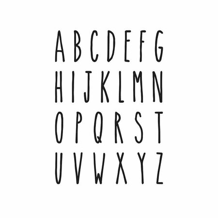 Matrices de découpe - Alphabet majuscule