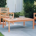 vidaXL Table de jardin 121x82 5x45 cm bois massif de douglas