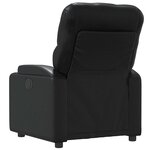 vidaXL Fauteuil de massage inclinable Noir Similicuir