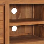 vidaXL Meuble TV 110x30x40 cm Bois de teck massif