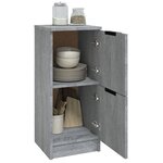 vidaXL Buffets 2 Pièces Sonoma gris 30x30x70 cm Bois d'ingénierie