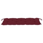 vidaXL Banc de jardin avec coussin 120 cm Bois d'acacia massif