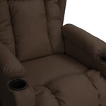 vidaXL Fauteuil Marron Similicuir