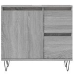vidaXL Armoire de bain sonoma gris 65x33x60 cm bois d'ingénierie