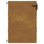 vidaXL Portail de jardin 85x150 cm acier corten