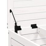 vidaXL Repose-pied de jardin blanc 62x63 5x32 cm bois de pin massif