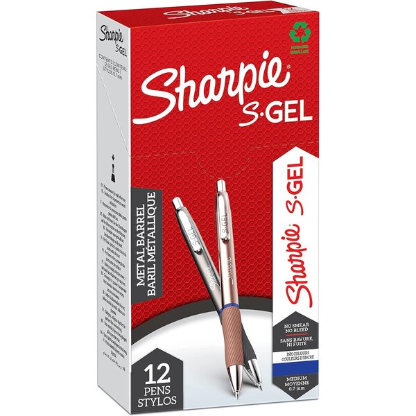 Stylo encre gel S-GEL METAL  0 7 mm  assorti SHARPIE