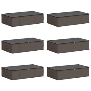 vidaXL Boîte de rangement avec fenêtre transparente 6 pc Tissu intissé