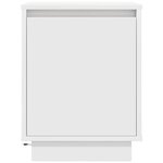 VidaXL Table de chevet avec lumières LED blanc 38x34x50 cm