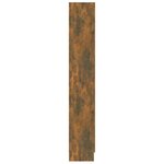Vidaxl armoire à livres chêne fumé 82 5x30 5x185 5cm bois d'ingénierie