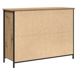 vidaXL Buffet en chêne artisanal 100x35x75 cm en bois d'ingénierie