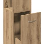 vidaXL Armoire de salle de bain chêne artisanal 25x25x170 cm