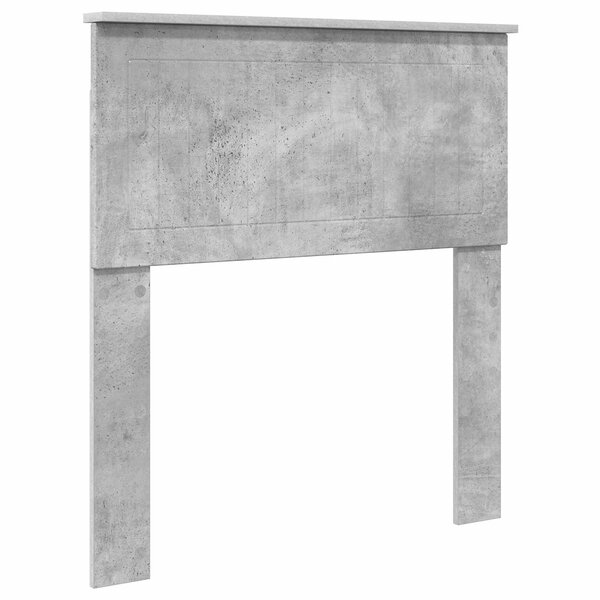 vidaXL Tête de lit Gris béton 80 cm Bois d'ingénierie