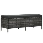 Salon de jardin meuble d'extérieur ensemble de mobilier 3 pièces avec coussins résine tressée gris 02_0015998