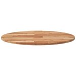 vidaXL Dessus de table rond Ø80x2 cm bois massif d'acacia