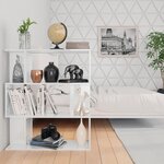 vidaXL Bibliothèque/Séparateur de pièce Blanc brillant 80x24x96 cm