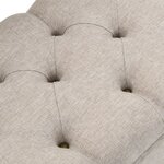 Banc banquette de rangement avec dossier 110 cm crème tissu 02_0010951