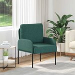 vidaXL Canapés avec coussin 55cm Vert foncé Contreplaqué