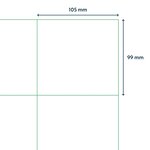 rillprint Étiquettes autocollantes 105x99 mm 500 feuilles Blanc