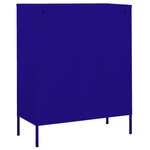 vidaXL Armoire de rangement Bleu marine 80x35x101 5 cm Acier
