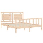 vidaXL Cadre de lit sans matelas bois de pin massif