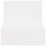 vidaXL Table de chevet avec tiroir 2 Pièces Blanc 42 x 32 5 x 40 cm